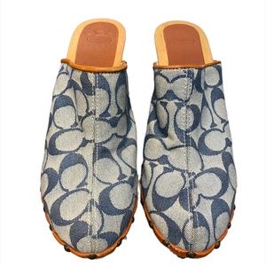 Coach Felicity Denim Clogs